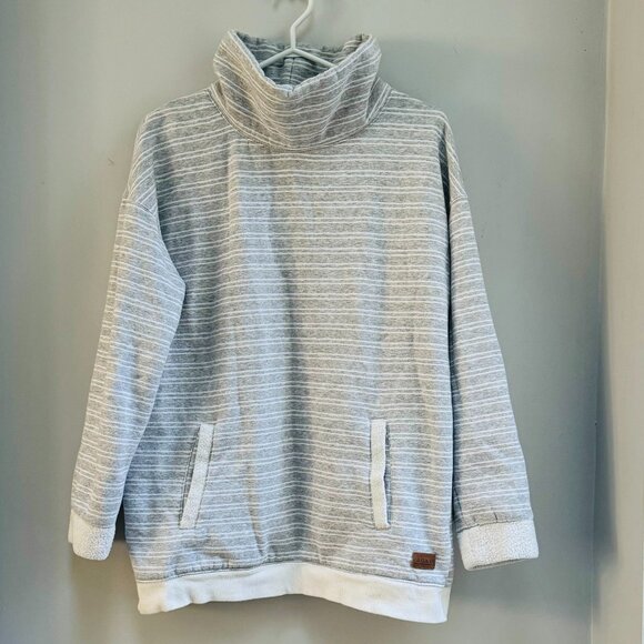 Roxy Stripe Heritage Hip Length Sweatshirt L - Picture 1 of 8